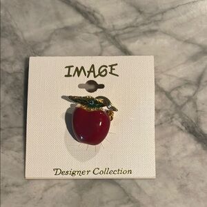 Red and Gold Designer Collection Brooch